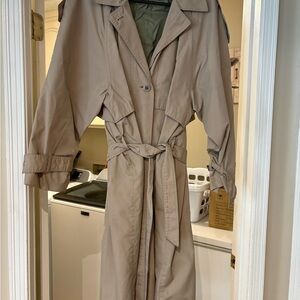 Elegant Beige Trench Coat